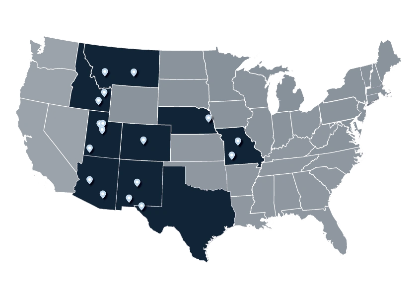 Map of Blue Field Assets